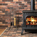 ファイヤーツール 暖炉用 スコップ ショベル ホウキ 箒 ポーカー トング 薪 かき出し ラック スタンド ヴィンテージ調 アイアン仕上げ 【納期B】【lic-dwj-077】