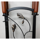 暖炉用 掃除道具 スコップ ホウキ 箒 ショベル ポーカー 植物 蔦 ツタ おしゃれ デザイン ファイヤーツール 薪 かき出し 火 調整 調節 【納期B】【lic-dwj-080】