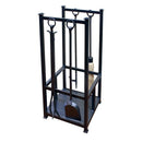 暖炉用 薪スタンド ラック 収納 薪置き場 スコップ ショベル ホウキ トング ポーカー ビンテージ調 アイアン おしゃれ ファイヤーツール 【納期B】【lic-dwj-081】