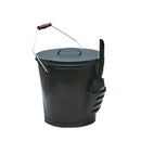 バケツ 灰入れ 容器 スコップ ショベル シャベル 灰捨て場 一体型 おしゃれ かっこいい スタイリッシュ 北欧 取っ手 持ち手 黒 ブラック 【納期B】【lic-dwj-093】