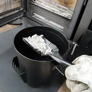 バケツ 灰入れ 容器 スコップ ショベル シャベル 灰捨て場 一体型 おしゃれ かっこいい スタイリッシュ 北欧 取っ手 持ち手 黒 ブラック 【納期B】【lic-dwj-093】