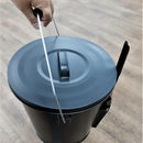 バケツ 灰入れ 容器 スコップ ショベル シャベル 灰捨て場 一体型 おしゃれ かっこいい スタイリッシュ 北欧 取っ手 持ち手 黒 ブラック 【納期B】【lic-dwj-093】