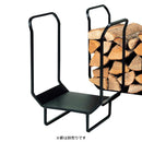薪置き場 薪用ラック 収納 ログ キャリー ラック 薪入れ 薪ホルダー 暖炉 ストーブ おしゃれ 北欧 シンプル 黒 ブラック Sサイズ 【納期B】【lic-dwj-099】