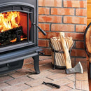 バケツ バスケット 薪入れ 薪収納 入れ物 ストック ビンテージ風 アイアン仕上げ 持ち手 取っ手 持ち運び おしゃれ シンプル デザイン 【納期B】【lic-dwj-102】