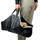 ログキャリー 薪入れ 薪収納 薪用 鞄 かばん キャリーバッグ 持ち運び おしゃれ シンプル ブラック 黒 キャンバス 生地 ビニール加工 【納期B】【lic-dwj-103】