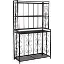 ログラック 2段 薪置き場 薪スタンド ラック アンティークデザイン アイアン 鉄 ヨーロピアン 北欧 ブラック 黒 おしゃれ 屋外 屋内 装飾 【納期B】【lic-dwj-113】