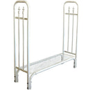 ログラック 薪置き場 ホワイト 白 ヨーロピアン 北欧 おしゃれ ストック 収納 ラック スチールパイプ 暖炉 軽量 屋内外 小型 省スペース 【納期B】【lic-dwj-117】