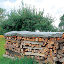 カバー 幅3m 雨よけ 雪よけ 風よけ 薪 木材 乾燥 通気性 ポリエチレン 耐久性 防水 防雨 フック 固定金具 ログカバー Lサイズ 薪別売り 【納期B】【lic-dwj-121】