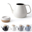 ドリップケトル やかん おしゃれ 直火 IH対応 珈琲 コーヒー キャンプ アウトドア ストーブ 暖炉 ポット 黒 ブラック 白 ホワイト 青 ブルー ovject 1.8L 容量 【納期B】【lic-dwj-142】