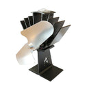 ストーブファン 薪ストーブ用 暖炉 自動 回転 送風 空気 循環 暖房効率 電力不要 電池不要 エコ ECO 扇風機 羽根 2枚 シルバー おしゃれ 【納期B】【lic-dwj-151】