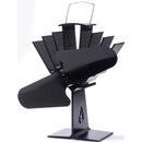 ストーブファン 送風 扇風機 空気循環 暖房効率アップ 薪ストーブ用 暖炉 2枚羽根 おしゃれ 自動 回転 電力不要 電気代不要 電池不要 エコ 【納期B】【lic-dwj-152】