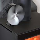 ストーブファン 薪ストーブ用 暖炉 自動 回転 送風 空気 循環 暖房効率up おしゃれ 電力 電気代 電池 不要 エコ 扇風機 羽根 シルバー 銀 【納期B】【lic-dwj-153】