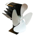 ストーブファン 薪ストーブ用 暖炉 自動 回転 送風 空気 循環 暖房効率up おしゃれ 電力 電気代 電池 不要 エコ 扇風機 羽根 シルバー 銀 【納期B】【lic-dwj-153】