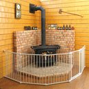 フェンス 白 ホワイト ベビーサークル ペット 室内 屋内 リビング 柵 安定 仕切り ドア コーナー 壁面 暖炉周り ストーブまわり Superyard 【納期B】【lic-dwj-156】