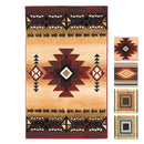 ラグ マット ネイティブ アメリカン 民族柄 オルテガ 模様 おしゃれ ナチュラル ラグマット 絨毯 敷き物 床材 フロアーマット 立体的 ウィルトン織 79×127cm 【納期B】【lic-dwj-169】