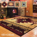 ラグ マット ネイティブ アメリカン 民族柄 オルテガ 模様 おしゃれ ナチュラル ラグマット 絨毯 敷き物 床材 フロアーマット 立体的 ウィルトン織 160×230cm 【納期B】【lic-dwj-170】