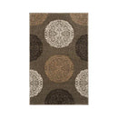 ラグ マット アメリカン 民族柄 幾何学 模様 サークル 円 丸 おしゃれ ナチュラル 絨毯 敷き物 立体的 フロアマット ウィルトン織 79×127cm 【納期B】【lic-dwj-174】