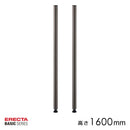 ポール 支柱 160cm スチールシェルフ用 収納 棚 パーツ 単品 什器 インダストリアル 事務所 オフィス 無骨 おしゃれ ビンテージ 車庫 倉庫 【納期B】【lic-ect-0017】