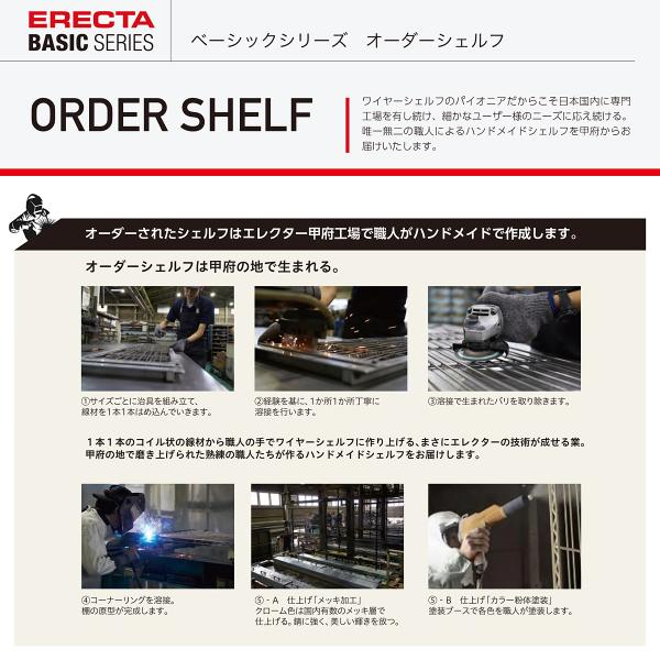 ワイヤーシェルフ用 棚板 オーダーメイド スチール ラック おしゃれ 間口 700mm 725mm 750mm 775mm 800mm 825mm 奥行 300mm エレクター ERECTA 【納期F】【lic-ect-0037】