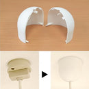 フランジカバー シーリングカバー 後付け 白 ホワイト 黒 ブラック シンプル 丸い 曲線 【納期B】【lic-elux-044】