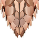 ペンダントライト LED対応 茶 ブラウン おしゃれなセード 珍しいデザイン 照明 ライト 電気 LED使える デザイナーズ 1灯 【納期B】【lic-elux-096】