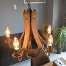 シャンデリア 5灯 アンティーク調 レトロ 風合い 古風 古めかしい ペンダントライト おしゃれ 北欧 天井 照明 吊り下げ カフェ風 LED対応 【納期B】【lic-elx-177】