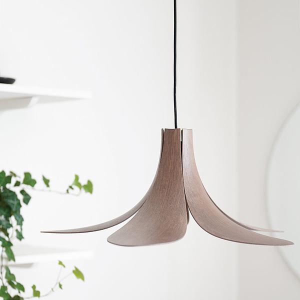 ペンダントライト おしゃれ 北欧 天井照明 1灯 吊り下げ 木目 木製 天然木 ナチュラル カントリー 小さめ 小型 デザイナーズ 花 モチーフ モダン インテリア LED 【納期B】【lic-elx-223】