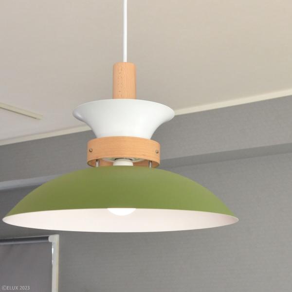 ペンダントライト 北欧 おしゃれ 照明 天井 吊り下げ ペンダントランプ シンプル ナチュラル カントリー モダン 白 ホワイト 緑 グリーン グレージュ LED対応 【納期B】【lic-elx-260】