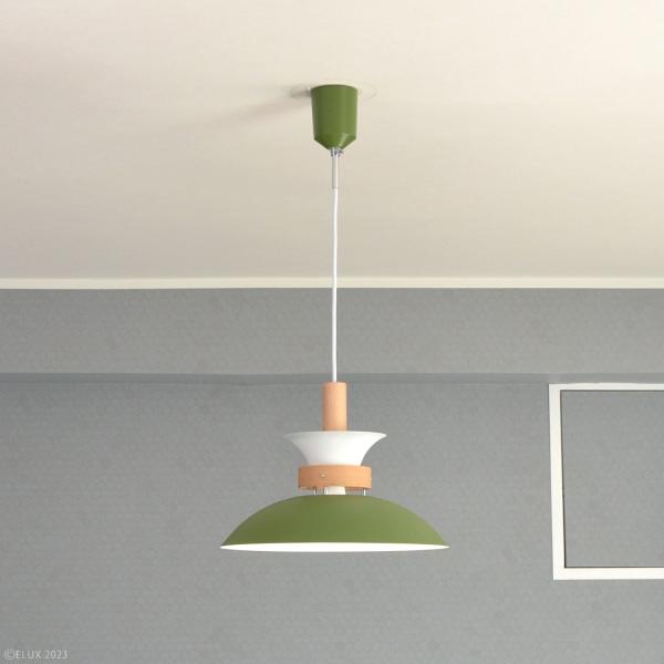 ペンダントライト 北欧 おしゃれ 照明 天井 吊り下げ ペンダントランプ シンプル ナチュラル カントリー モダン 白 ホワイト 緑 グリーン グレージュ LED対応 【納期B】【lic-elx-260】