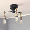 シーリング 北欧 おしゃれ LED対応 3灯 インダストリアル かっこいい ヨーロピアン ELUX エルックス クラシック 天井照明 取り付け 簡単 【納期B】【lic-elx-263】