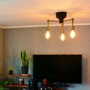 シーリング 北欧 おしゃれ LED対応 3灯 インダストリアル かっこいい ヨーロピアン ELUX エルックス クラシック 天井照明 取り付け 簡単 【納期B】【lic-elx-263】