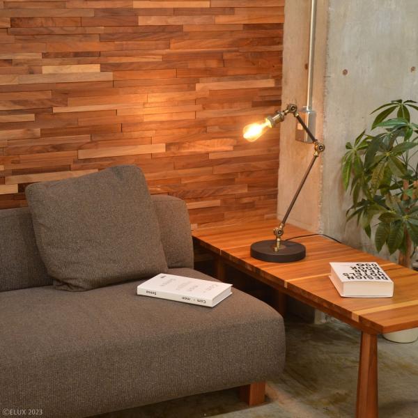 テーブルライト おしゃれ 北欧 1灯 ランプ 照明 インダストリアル LED クラシック モダン かっこいい 置き型 角度調整 調節 エルックス 【納期B】【lic-elx-267】