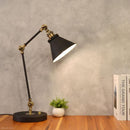 テーブルライト おしゃれ 北欧 1灯 ランプ 照明 インダストリアル ブラック 黒 シンプル LED クラシック モダン かっこいい 角度調整 調節 【納期B】【lic-elx-272】