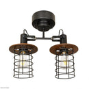 シーリングライト おしゃれ 北欧 LED対応 天井照明 2灯 ランプ シンプル ナチュラル インダストリー 男前 かっこいい クラシック ブラック 【納期B】【lic-elx-280】