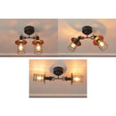 シーリングライト おしゃれ 北欧 LED対応 天井照明 2灯 ランプ シンプル ナチュラル インダストリー 男前 かっこいい クラシック ブラック 【納期B】【lic-elx-280】