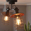 シーリングライト おしゃれ 北欧 LED対応 天井照明 2灯 ランプ シンプル ナチュラル インダストリー 男前 かっこいい クラシック ブラック 【納期B】【lic-elx-280】