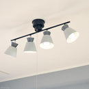 シーリング 北欧 おしゃれ LED対応 4灯 直線 ライン モダン ヨーロピアン ELUX エルックス 天井照明 取り付け ブラック 黒 グレー 緑 グリーン 白 ホワイト 【納期B】【lic-elx-284】