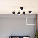 シーリング 北欧 おしゃれ LED対応 4灯 直線 ライン モダン ヨーロピアン ELUX エルックス 天井照明 取り付け ブラック 黒 グレー 緑 グリーン 白 ホワイト 【納期B】【lic-elx-284】