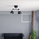 シーリング 北欧 おしゃれ LED対応 2灯 モダン ヨーロピアン ELUX エルックス クラシック 天井照明 取り付け 簡単 ブラック 黒 グレー 緑 グリーン 白 ホワイト 【納期B】【lic-elx-285】