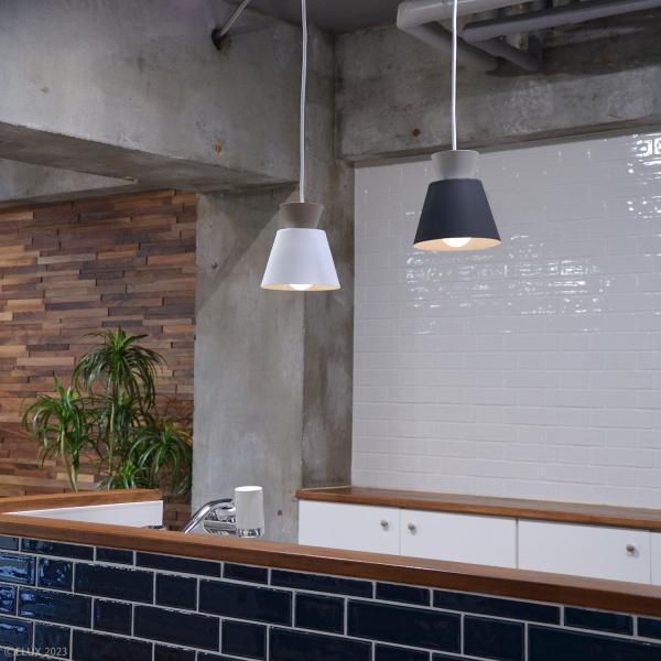 ペンダントライト 北欧 おしゃれ 1灯 照明 天井 吊り下げ ペンダントランプ シンプル ナチュラル モダン 黒 ブラック 白 ホワイト グリーン 緑 グレー LED対応 【納期B】【lic-elx-286】