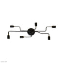 シーリングライト おしゃれ 北欧 LED対応 天井照明 6灯 ランプ モダン シンプル カントリー ナチュラル インダストリー 黒 ブラック elux 【納期B】【lic-elx-294】