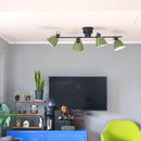 シーリングライト おしゃれ 北欧 LED対応 天井照明 4灯 シーリングランプ シンプル ナチュラル 赤 レッド 黄色 イエロー 緑 グリーン グレージュ エルックス 【納期B】【lic-elx-301】