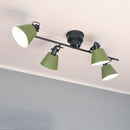 シーリングライト おしゃれ 北欧 LED対応 天井照明 4灯 シーリングランプ シンプル ナチュラル 赤 レッド 黄色 イエロー 緑 グリーン グレージュ エルックス 【納期B】【lic-elx-301】