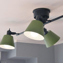 シーリングライト おしゃれ 北欧 LED対応 天井照明 4灯 シーリングランプ シンプル ナチュラル 赤 レッド 黄色 イエロー 緑 グリーン グレージュ エルックス 【納期B】【lic-elx-301】