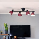 シーリングライト おしゃれ 北欧 LED対応 天井照明 4灯 シーリングランプ シンプル ナチュラル 赤 レッド 黄色 イエロー 緑 グリーン グレージュ エルックス 【納期B】【lic-elx-301】