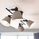 シーリングライト おしゃれ 北欧 LED対応 天井照明 4灯 シーリングランプ シンプル ナチュラル 赤 レッド 黄色 イエロー 緑 グリーン グレージュ エルックス 【納期B】【lic-elx-301】