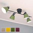 シーリングライト おしゃれ 北欧 LED対応 天井照明 4灯 シーリングランプ シンプル ナチュラル 赤 レッド 黄色 イエロー 緑 グリーン グレージュ エルックス 【納期B】【lic-elx-301】