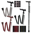 杖 ステッキ 男性 おしゃれ メンズ 折り畳み 折畳み 折りたたみ 安定感 グリップ 握りやすい 介護 歩行 補助 敬老の日 介護用品 歩行サポート 【納期A】【lic-fjh-0019】