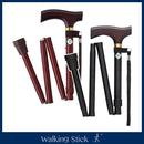 杖 ステッキ 伸縮 男性 女性 木目柄 黒 無地 ブラック おしゃれ デザイン 柄 介護 歩行 補助 敬老の日 介護用品 歩行サポート 【納期A】【lic-fjh-0025】