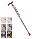 杖 女性 伸縮式 おしゃれ レディース 介護 ステッキ 軽量 軽い つえ 使いやすい 便利 歩行補助 腰 負担軽減 膝 ひざ 敬老の日 誕生日 ギフト プレゼント 贈り物 【納期A】【lic-fjh-0035】